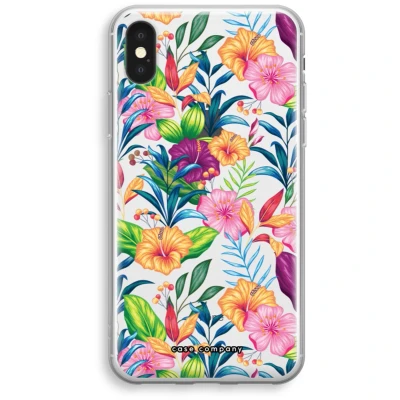 Afbeelding van Case Company® hoesje geschikt voor iPhone XS Tropisch 2 Soft Cover Telefoonhoesje Bescherming aan alle Kanten en Schermrand