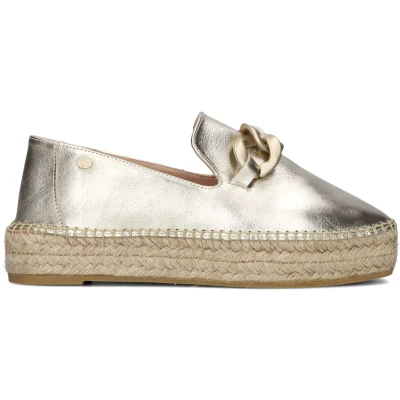 Afbeelding van Fred de la Bretoniere Espadrilles, Dames, Maat: 36, Goud Leer