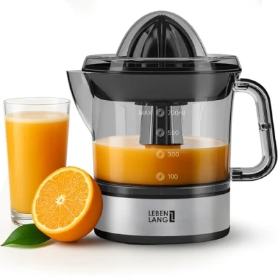 Afbeelding van Levenslange citruspers, elektrisch, hoge sapopbrengst, sappers, sinaasappelpers, 2 draairichtingen, elektrische fruitpers, kegels