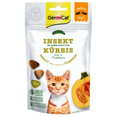 Afbeelding van Gimcat Crunchy Snack 50 g Kattensnack Insecten&amp;Pompoen