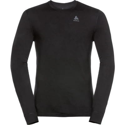 Afbeelding van Natural 100 Merino Warm LS Thermoshirt Heren Black 990 S Zwart Thermokleding