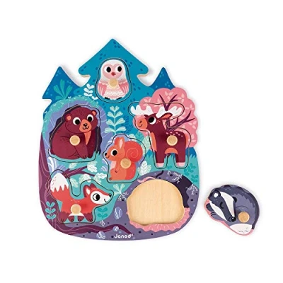 Image de Puzzle Janod Happy Forest 6 pièces