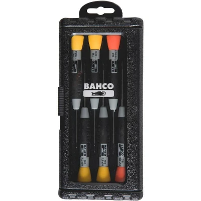 Afbeelding van BAHCO 706 2 precisie schroevendraaierset, gleuf en Phillips 6 delig