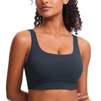 Afbeelding van CRZ YOGA Gevoerde sportbeha met lage impact voor dames, Echte marine, M