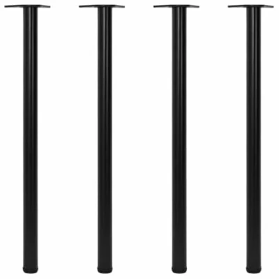 Afbeelding van vidaXL 4 in hoogte verstelbare tafelpoten, 1100 mm, zwart