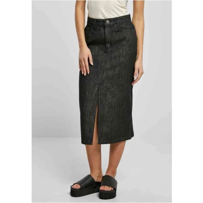 Afbeelding van Urban Classics Kokerrok, Dames, Maat: 29, Black washed