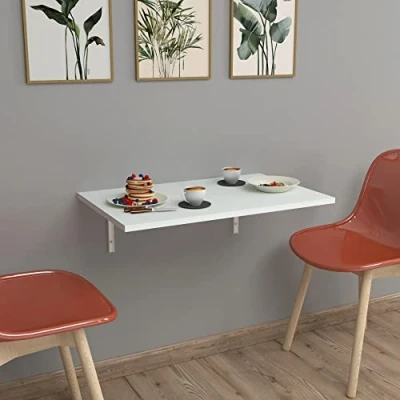 Afbeelding van Klaptafel Klepp voor wandmontage 72x45x1,8 cm wit