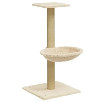 Afbeelding van vidaXL Kattenmeubel met sisal krabpaal 74 cm crèmekleurig