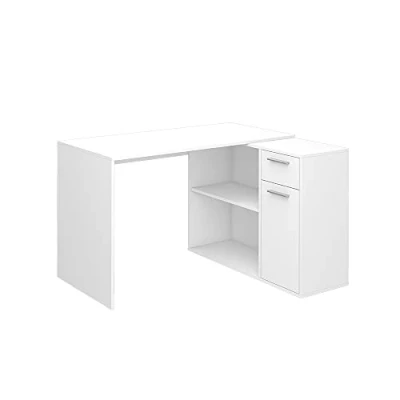 Afbeelding van Vicco Hoekbureau Robin, Wit, 120 x 60 cm