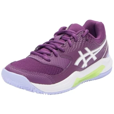 Afbeelding van Asics Geldedicate 8 Padelschoenen, Dames, Maat: 37, Deep mauve/white Textiel/ synthetisch