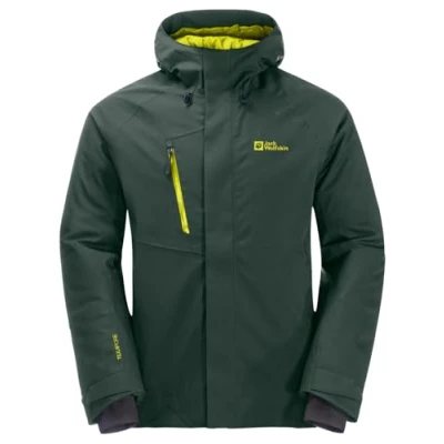 Afbeelding van Jack Wolfskin Troposphere INS Winterjas Black olive firefly, Heren, Maat: Medium, firefly