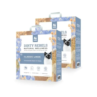 Afbeelding van Kattenbakvulling Natural Wellness Classic Linen 2 pack 20kg met etherische olie