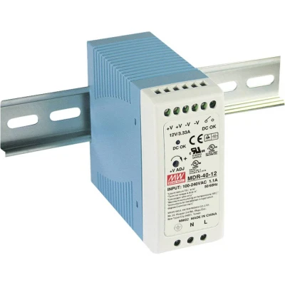 Afbeelding van Mean Well MDR 40 12 DIN rail netvoeding V/DC 3.33 A W Aantal uitgangen: 1 x Inhoud: stuk(s)