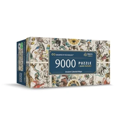 Afbeelding van Trefl Prime UFT puzzel: Ancient Celestial Maps 9.000 stukjes, grote puzzel met antieke hemelkaart, dik karton, biologisch, eco, vrije tijd voor volwassenen en kinderen vanaf 12 jaar