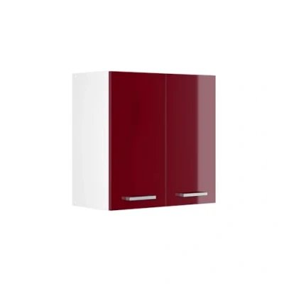 Afbeelding van Vicco Hangkast R Line, Bordeauxrode hoogglans/Wit, 60 cm