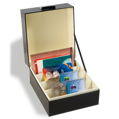 Afbeelding van Leuchtturm Leuchtturm, Opbergbox, Logic Ansichtkaarten max 220x168 mm. (700x) Zwart afm: 230x270x173 per st.