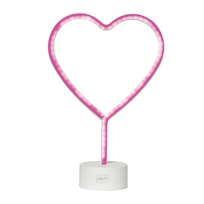 Afbeelding van Legami Led lamp met neon effect, It&#039;s a Sign, H 30,5 cm, Heart, dubbele voeding, USB kabel (meegeleverd) of batterijen (niet inbegrepen), tafellamp, veelkleurig licht