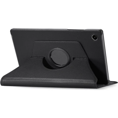 Afbeelding van iMoshion Tablet Hoes Geschikt voor Samsung Galaxy Tab A9 8.7 inch 360 Draaibare Bookcase Zwart