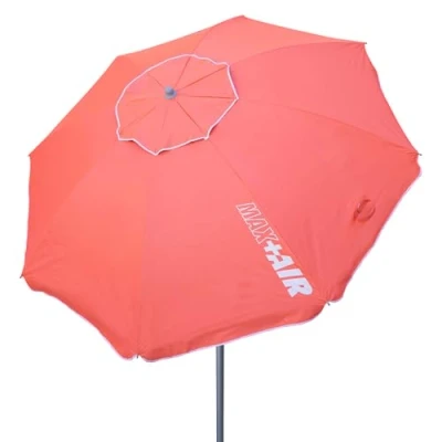 Afbeelding van AKTIVE 62244, Parasol de plage anti vent Ø200 cm c/mât inclinable et protection UV50 corail