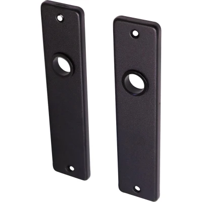 Afbeelding van Wovar Deurschild zwart blind aluminium kortschild Per set