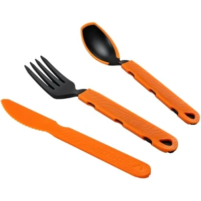Afbeelding van Jetboil TrailWare Wandel en campinggereedschapsset met vork, mes uittrekbare lepel