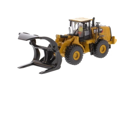 Afbeelding van Cat 972M WL Wiellader met houtvork 1:87 Diecast Masters