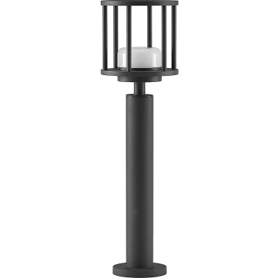 Afbeelding van Lucande Tuinpad verlichting 1licht aluminium, kunststof H: 60 cm GX53 donkergrijs (RAL 840 M)