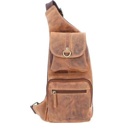 Afbeelding van Greenburry Schoudertas, Heren, Maat: One Size, Brown