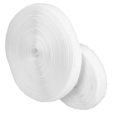 Afbeelding van mumbi Klittenband om te naaien met haak en dons naaien, klittenbandsluiting, 20 mm x 10 m, wit