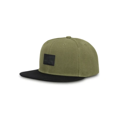 Afbeelding van Johnny Urban Pet voor heren en dames, snapback Dean Basecap van hoogwaardig materiaal, stijlvolle cappy verstelbaar met logobadge, eenheidsmaat, uniseks pet, plat groen/zwart, one size