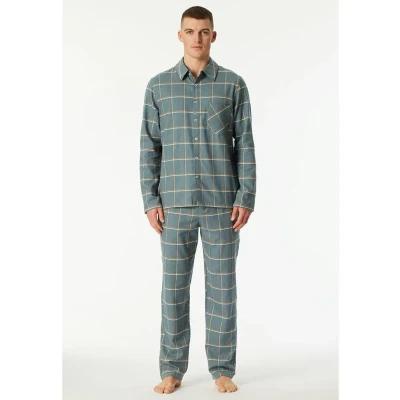 Afbeelding van Schiesser LANG SET Pyjama, Heren, Maat: 48, Mineral