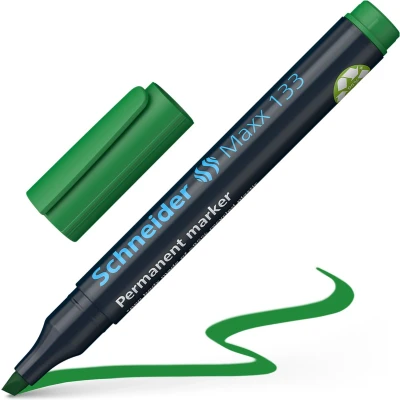 Afbeelding van Schneider permanent marker Maxx 133 beitelpunt groen S 113304