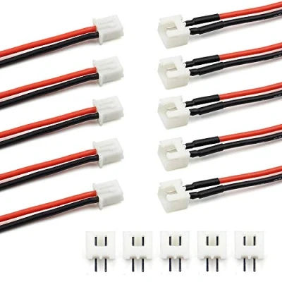 Afbeelding van 5 paar JST XH 2,54 mm 1S 2 polige mannelijke en vrouwelijke connector met 10 cm siliconen kabels voor Woodland 3D printer Just Plug Lights