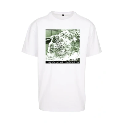 Afbeelding van Upscale by Mister Tee RAGE Against THE Machine Oversize Tshirt print, Heren, Maat: 3XL, White
