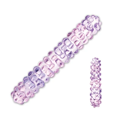 Afbeelding van Toys voor vrouwen Gläs Purple Rose Nubby Dildo (18 cm)