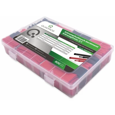 Afbeelding van Quadrios 1905CA062 Krimpkous assortiment Zwart, Rood 800 onderdelen