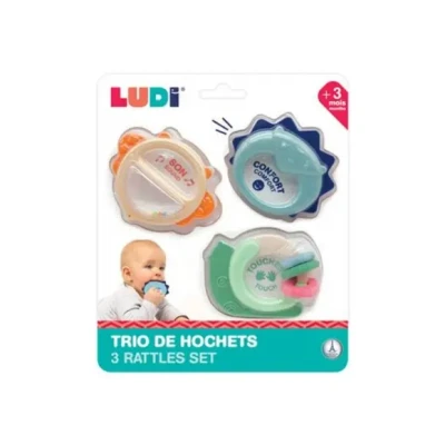 Afbeelding van Ludi Bijtring 3 Rammelaars Vanaf Maanden