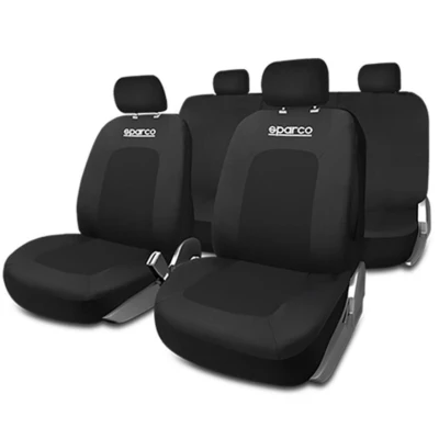 Afbeelding van Set hoezen voor zittingen Sparco Sport Zwart