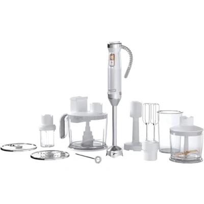 Afbeelding van 10 in 1 staafmixer SENCOR SHB 6551WH 1500 W TITANIUM QuadBlade technologie Wit