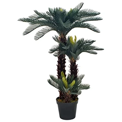 Afbeelding van Kunstplant met pot cycaspalm 125 cm groen