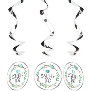 Afbeelding van Mijn speciale dag hangdecoratie 3 stuks