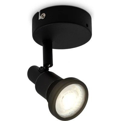 Afbeelding van B.K.Licht Badkamer Plafondspot opbouwspot draai en kantelbaar IP44 badkamerverlichting incl. 1x 4.8W GU10 3.000K