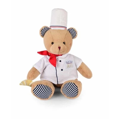 Image de Peluche Doudou et Compagnie Ours Chef 26 cm