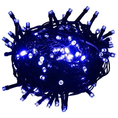 Afbeelding van vidaXL Lichtsnoer 400 leds, blauw, 40 m, 8 lichteffecten