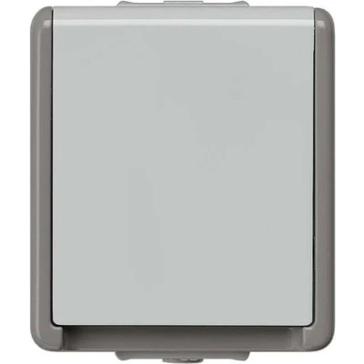 Afbeelding van Siemens 5UB4717 Wandcontactdoos met randaarde Delta Grijs Schakelmateriaal