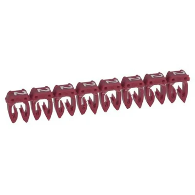 Afbeelding van Legrand 038222 Markeerclip Opdruk 2 Buitendiameter 2.70 tot 3.90 mm