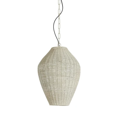 Afbeelding van Light &amp; Living Hanglamp ARRIATE Ø33x46cm Wit