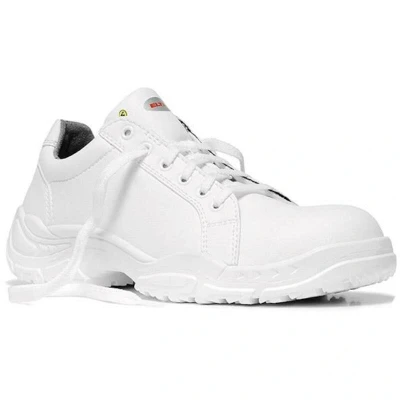 Afbeelding van ELTEN White Loop Low ESD S2 Veiligheidsschoenen voor dames en heren, textiel, lichte stalen neus, klassiek, wit, maat 35