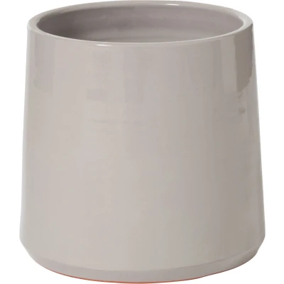 Afbeelding van J Line bloempot Rond keramiek grijs medium Ø 23.00 cm