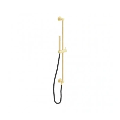 Afbeelding van Waterevolution Flow glijstangset met handdouche 800mm Light Gold T1661WGE